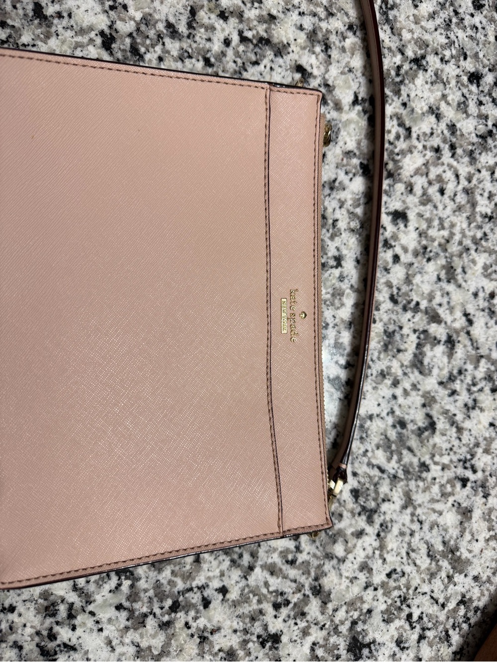 kate spade Dusty Pink Saffiano Crossbody Bag